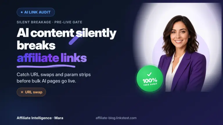 How AI Content Silently Breaks Affiliate Links (And How to Audit for It)