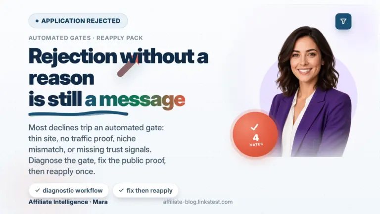 Affiliate Application Rejected? The Real Reasons They Don’t Tell You