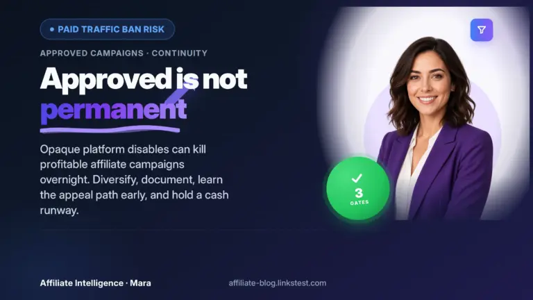 Affiliate Paid Traffic Ban Risk: Why Approved Campaigns Still Die