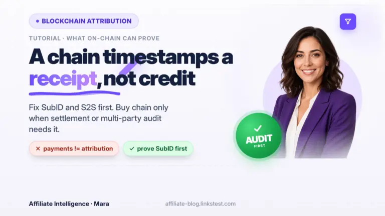 Blockchain Affiliate Attribution Models: Transparent Tracking Without the Hype