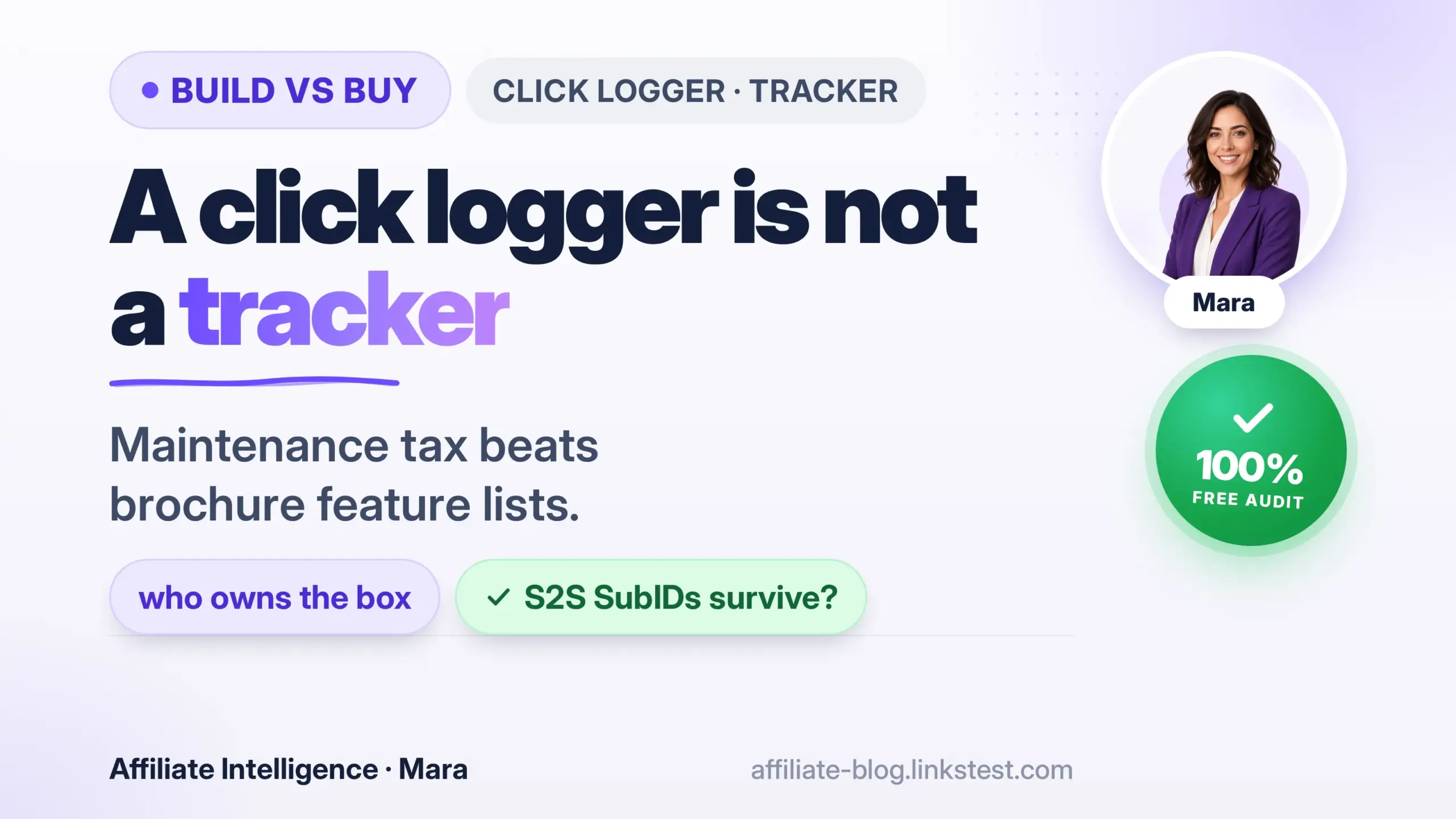 Build vs buy tracker — Mara