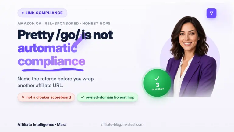 Affiliate Link Cloaking Compliance: Amazon Rules vs Google rel=sponsored