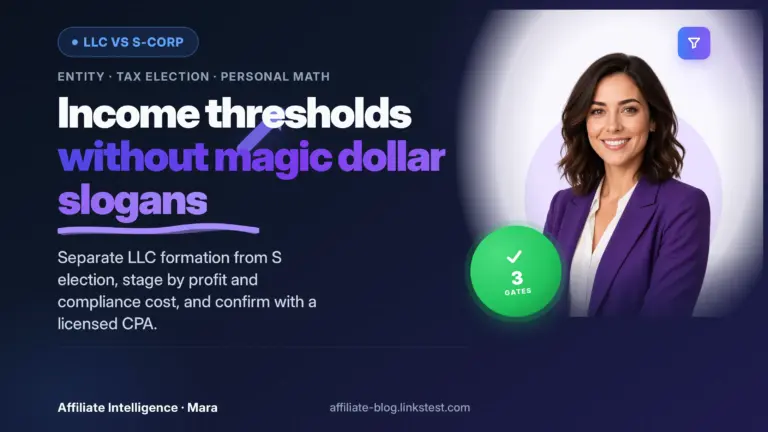 Content Creator LLC vs S-Corp: Real Income Thresholds
