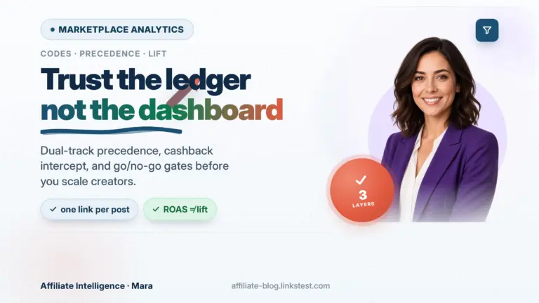 Influencer Marketplace Analytics (2026): Vet Attribution, Codes & Lift Before You Trust the Dashboard