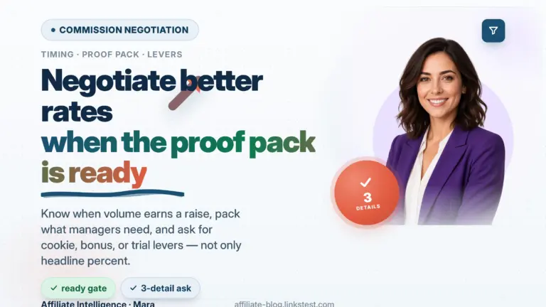 When Affiliate Marketers Should Negotiate Better Commission Rates