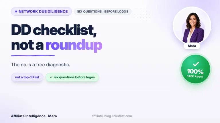 Network due diligence — Mara