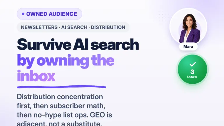 Affiliate Publishers Surviving AI Search With Newsletters