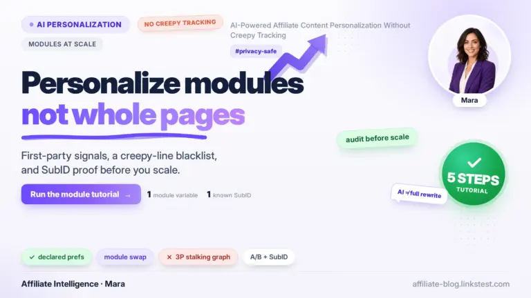 AI-Powered Affiliate Content Personalization at Scale (Without Creepy Tracking)