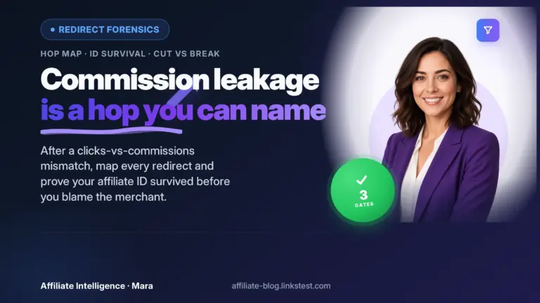 Affiliate Redirect Chain Commission Leakage Audit: Find Tracking Breaks