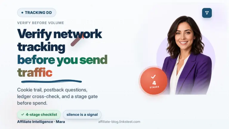Affiliate Network Tracking Due Diligence Checklist: Verify Before You Send Traffic