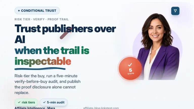Why Readers Trust Affiliate Publishers Over AI Product Recommendations