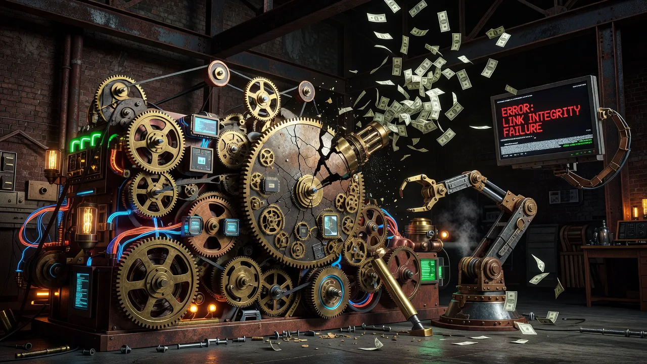 Complex system breaking at the uninspected failure point -- AI affiliate agents