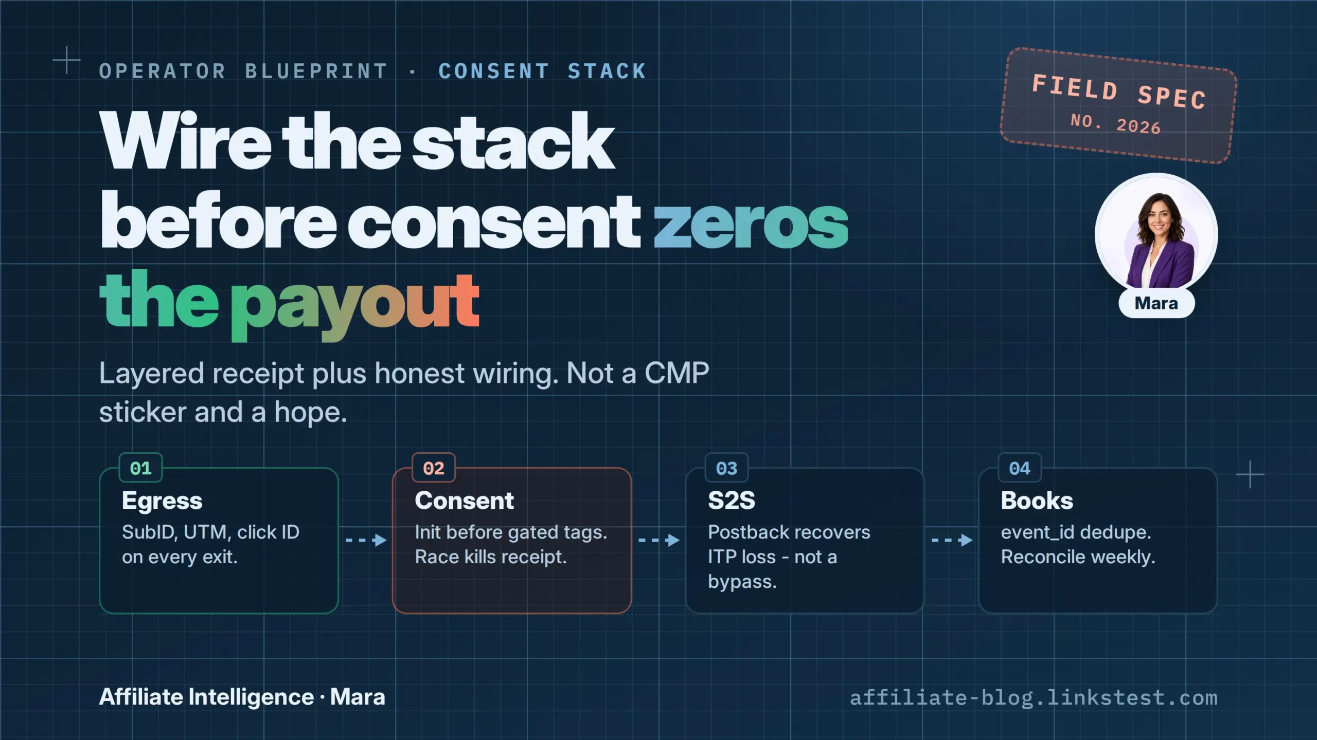 Consent-resilient tracking stack: wire the stack before consent zeros the payout