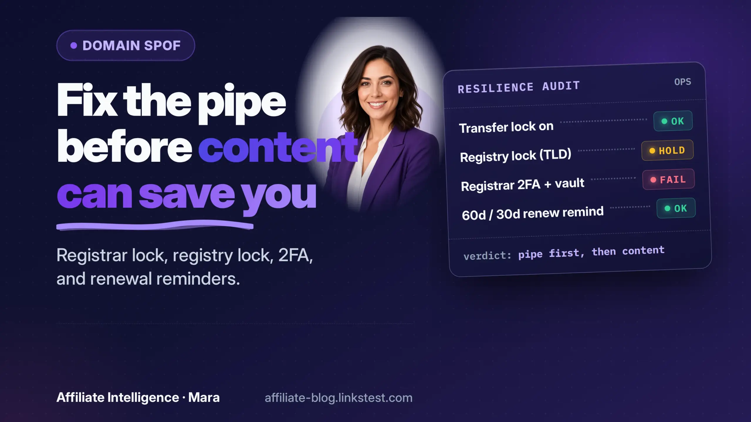 Domain SPOF: fix the pipe before content can save you