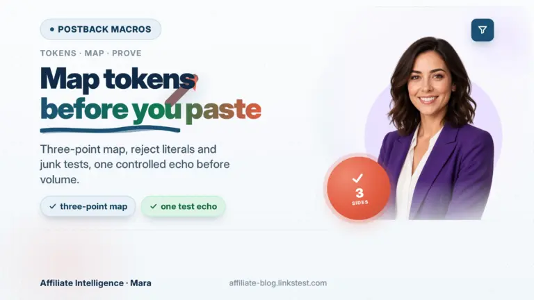 Affiliate postback macros: map tokens before you paste