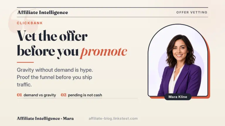 Vet the offer before you promote
