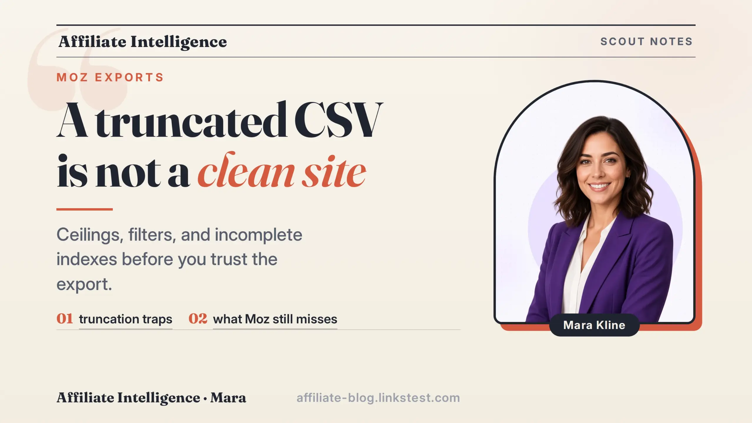 A truncated CSV is not a clean site