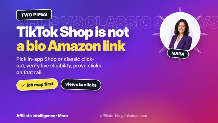 TikTok Shop is not a bio Amazon link